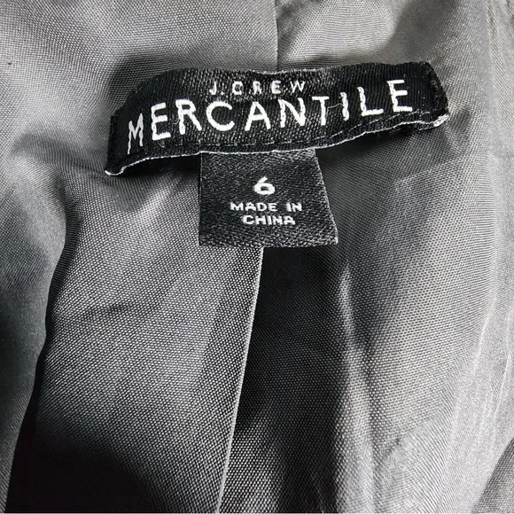 J. Crew Gray Wool Blend Stand-Collar Pea Coat - Picture 5 of 9